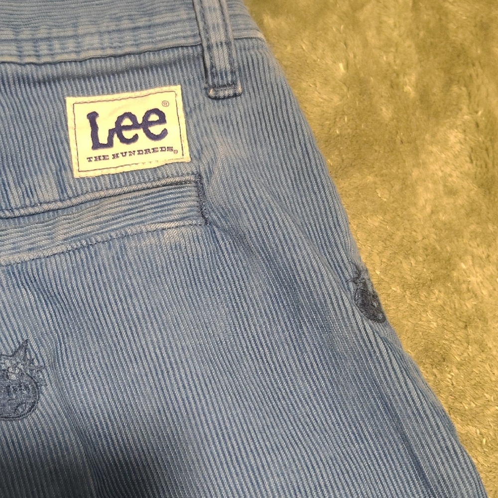Lee Men's Blue Corduroy Pants with The Hundreds Embroidery - Picture 4 of 7